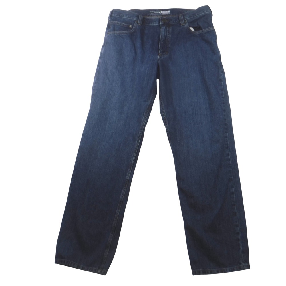 Carhartt Relaxed Fit Mens Jeans Medium Wash Blue Denim BD5119-M‎ 36x34